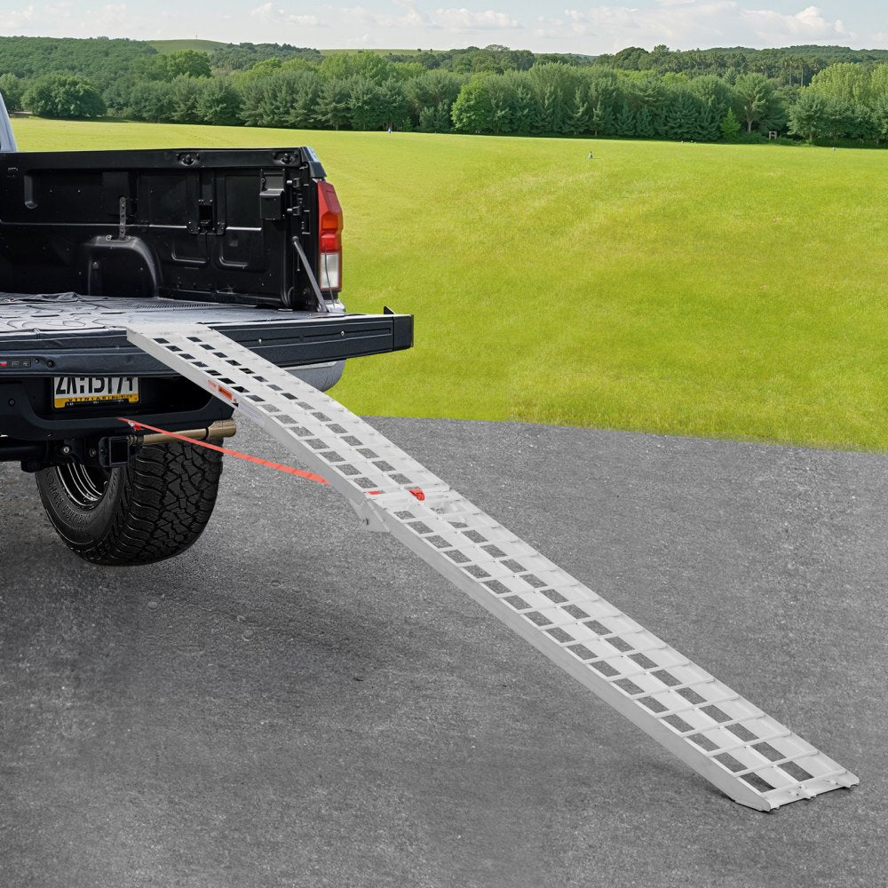 VEVOR Aluminum Ramps, 600 lbs, 1Pcs Heavy-duty Ramps with Wider Ramp Surface, Universal Stable Loading Ramp with Handles, Fit for Motorcycle, Electric Bicycle, Bicycle, etc.