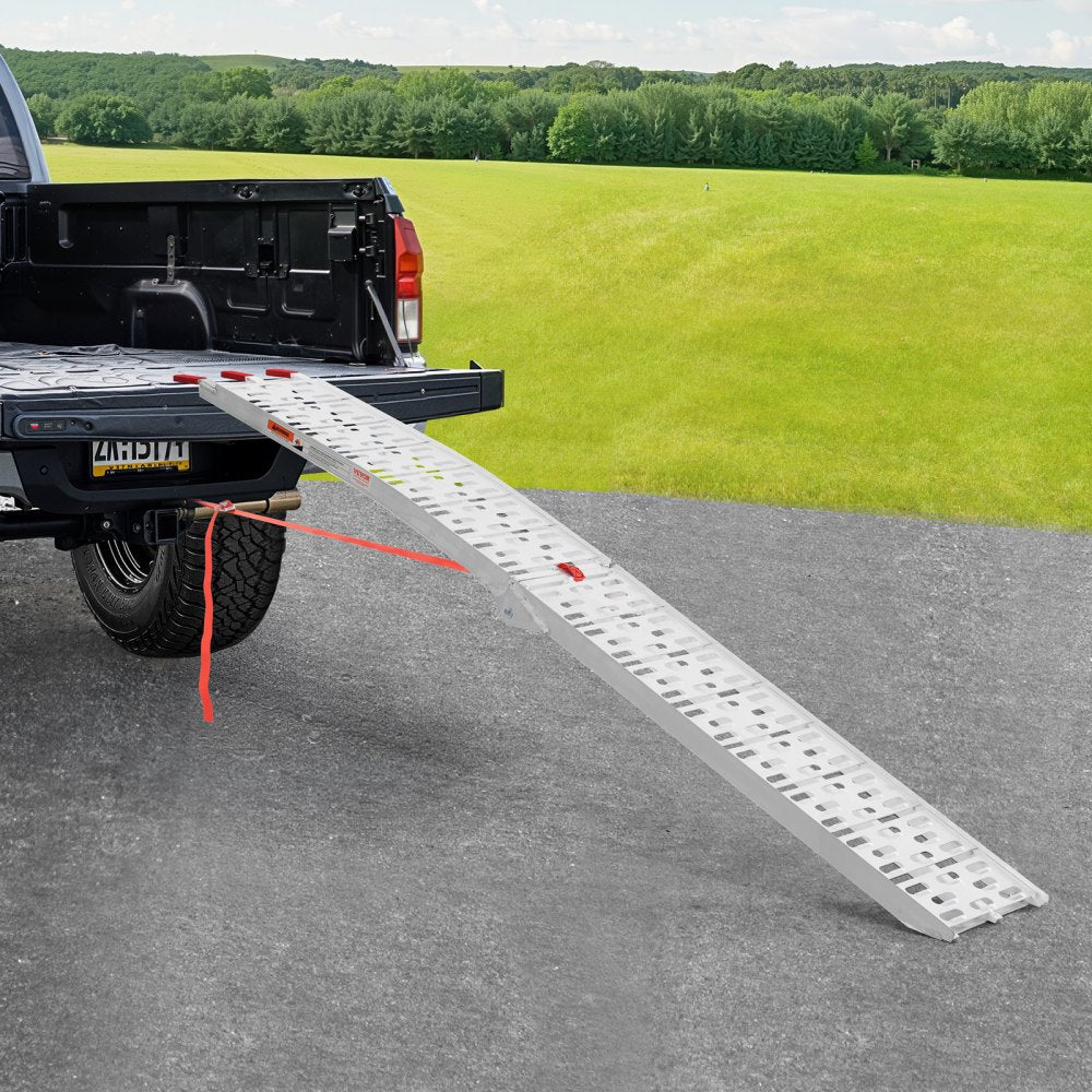 VEVOR Aluminum Ramps, 750 lbs, 1Pcs Heavy-duty Ramps with Wider Ramp Surface, Universal Stable Loading Ramp with Handles, Fit for Motorcycle, Electric Bicycle, Bicycle, etc.