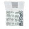 VEVOR Self Drilling Drywall Anchors, 100 PCS Dry Wall Anchors and Screws, Drywall Anchors Kit with Screws, No Drill Hole Required Nylon Plastic Wall Anchors and Heavy Duty Metal Screws, for Drywall
