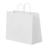VEVOR Kraft Paper Bags with Handles, 100Pcs 16 x 6 x 12 in, Large Paper Grocery Bags, Reusable & Recycled Take-Out Sacks, Plain Party Bag Bulk for Birthday, Wedding, Business, Goody, White
