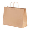 VEVOR Kraft Paper Bags with Handles, 100Pcs 16 x 6 x 12 in, Large Paper Grocery Bags, Reusable & Recycled Take-Out Sacks, Plain Party Bag Bulk for Birthday, Wedding, Business, Goody, Brown
