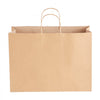 VEVOR Kraft Paper Bags with Handles, 100Pcs 16 x 6 x 12 in, Large Paper Grocery Bags, Reusable & Recycled Take-Out Sacks, Plain Party Bag Bulk for Birthday, Wedding, Business, Goody, Brown