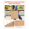 VEVOR Kraft Paper Bags with Handles, 100Pcs 18 x 7 x 19 in, Large Paper Grocery Bags, Reusable & 100% Recycled Take-Out Sacks, Plain Party Bag Bulk for Birthday, Wedding, Business, Goody, Brown