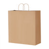VEVOR Kraft Paper Bags with Handles, 100Pcs 18 x 7 x 19 in, Large Paper Grocery Bags, Reusable & 100% Recycled Take-Out Sacks, Plain Party Bag Bulk for Birthday, Wedding, Business, Goody, Brown