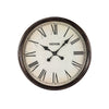 VEVOR Wall Clock, 20 in Wall Clock Roman Numerals, Battery Operated Non Ticking Silent Classic Decorative Round Clocks, for Living Room Bedroom Office Kitchen Dining Room Home Decor Farmhouse, Brown
