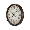 VEVOR Wall Clock, 20 in Wall Clock Roman Numerals, Battery Operated Non Ticking Silent Classic Decorative Round Clocks, for Living Room Bedroom Office Kitchen Dining Room Home Decor Farmhouse, Brown