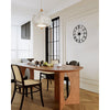 VEVOR Wall Clock, 24 in Wall Clock Roman Numerals, Battery Operated Non Ticking Silent Classic Decorative Round Clocks, for Living Room Bedroom Office Kitchen Dining Room Home Decor Farmhouse, Black