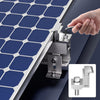 VEVOR Solar Panel Z Mounting Brackets, 35-50mm Adjustable Solar Panel End Clamps, Lightweight Anodized Aluminum Solar Panel Mount Z Brackets for RVs, Campers, Boats, Walls, Roof (20 PCS)