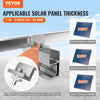 VEVOR Solar Panel Z Mounting Brackets, 35-50mm Adjustable Solar Panel End Clamps, Lightweight Anodized Aluminum Solar Panel Mount Z Brackets for RVs, Campers, Boats, Walls, Roof (40 PCS)