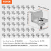 VEVOR Solar Panel Z Mounting Brackets, 35-50mm Adjustable Solar Panel End Clamps, Lightweight Anodized Aluminum Solar Panel Mount Z Brackets for RVs, Campers, Boats, Walls, Roof (40 PCS)