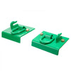 VEVOR 5/16" Tractor Bucket Hook with Tie Down Ring, Grade 70 Forged Steel 2 Pack Bolt-On Grab Hook with Back Plate Compatible for Tractor Bucket RV UTV Truck, Maximum Break Strength 12,000 lbs, Green