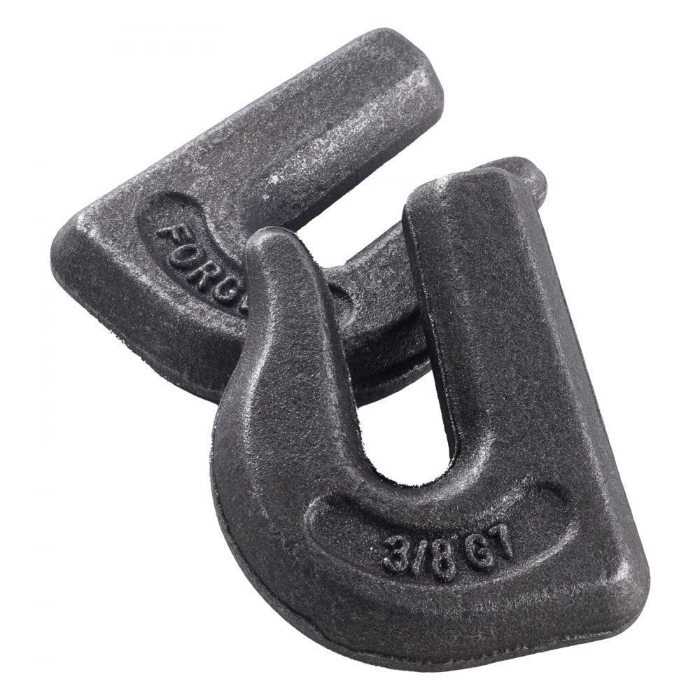 VEVOR Weld-on Grab Chain Hooks 3/8" Heavy Duty Tow Hook G70 Forged Steel 6 Packs Tractor Hook Weldable Compatible for Tractor Bucket, Crane, Chain Hoist, Forklift, Maximum Break Strength 15,000 lbs