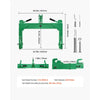 VEVOR 3-Point Quick Hitch - dimension diagram and included hardware
