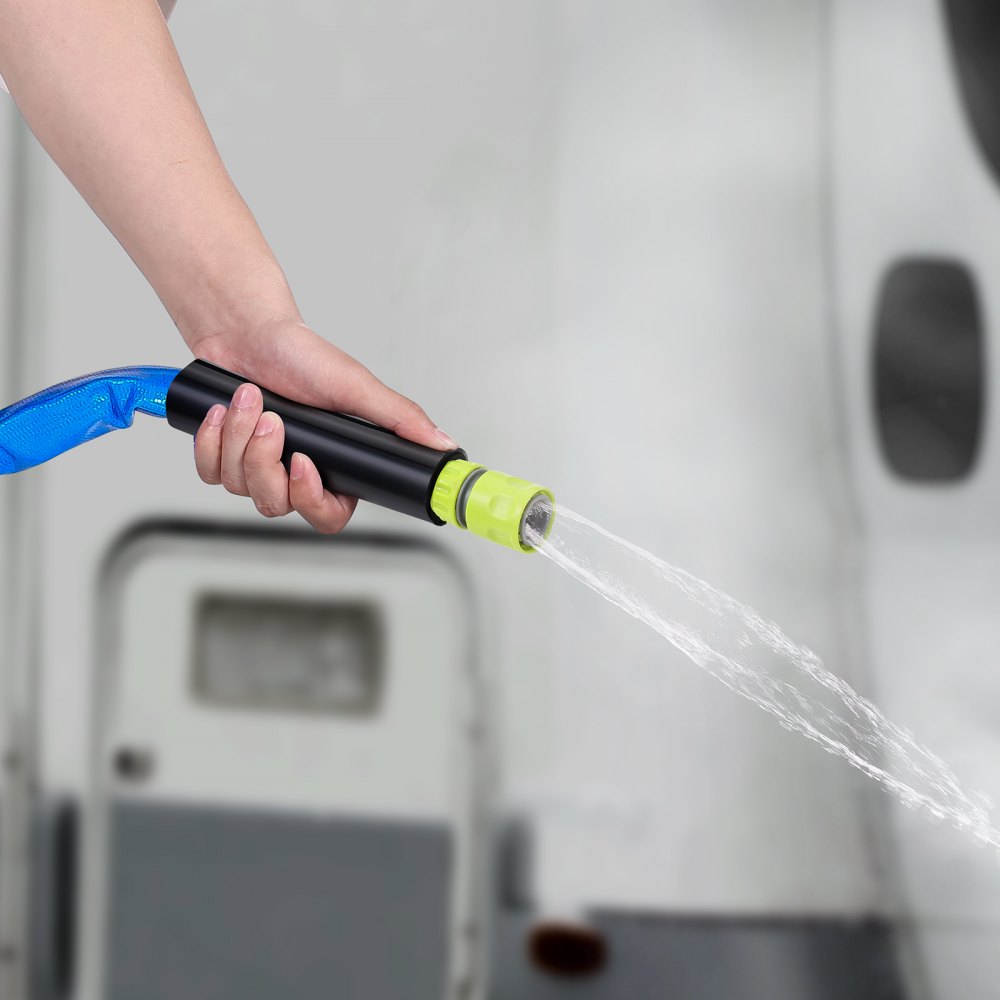 VEVOR 25ft Heated Water Hose for RV, Heated Drinking Water Hose with Corrugated Cover Antifreeze to -45°F, Automatic Self-regulating, 5/8" I.D. with 3/4" GHT Adapter, Lead and BPA Free