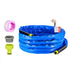 VEVOR 25ft Heated Water Hose for RV, Heated Drinking Water Hose with Corrugated Cover Antifreeze to -45°F, Automatic Self-regulating, 5/8" I.D. with 3/4" GHT Adapter, Lead and BPA Free