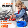 VEVOR 30ft Heated Water Hose for RV, Heated Drinking Water Hose with Corrugated Cover Antifreeze to -45°F, Automatic Self-regulating, 5/8" I.D. with 3/4" GHT Adapter, Lead and BPA Free