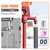 VEVOR 50ft Heated Water Hose for RV, Heated Drinking Water Hose with Corrugated Cover Antifreeze to -45°F, Automatic Self-regulating, 5/8" I.D. with 3/4" GHT Adapter, Lead and BPA Free
