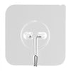 VEVOR Adhesive Hooks, 12 Pack Self-Adhesive Towel Coat Hooks, Heavy-Duty Wall Hook Hold 15 lbs (Max), Stainless Steel Sticky Hanger, for Bathroom, Kitchen, Hanging Towel, Coat & Keys (Transparent)