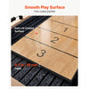 VEVOR 9 ft Shuffleboard Table, Scratch-Resistant Playfield for Smooth, Fast Puck Action, Pedestal Legs with Levelers for Optimum Stability, Shuffle Board w/ 8 Pucks, Wax, Brush, for Family Game Room
