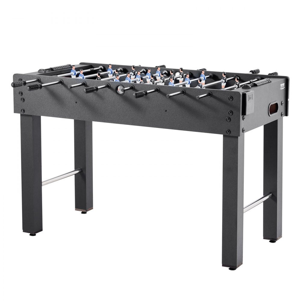 VEVOR Foosball Table, 48 inch Standard Size Table, Indoor Full Size Foosball Tables for Home, Family, and Game Room, Durable Soccer Set, Includes 2 Balls, Score Keeper, and 2 Cup Holders