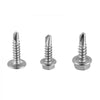 VEVOR 420 PCS Self Drilling Screws, Stainless Steel #8 #10 Sheet Metal Screw Assortment Kit for Metal and Wood, Phillips Truss Head & Hex Head Self Tapping Screws, Length 1/2 Inch to 2 Inch, Silver