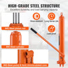 VEVOR Hydraulic Long Ram Jack, 8 Ton Engine Hoist Cylinder with Single Piston Pump And Clevis Base, Hydraulic Ram Cylinder for Engine Lift Hoists, Hydraulic Garage/Shop Cranes, Mechanical, Farm