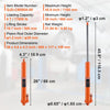 VEVOR Hydraulic Long Ram Jack, 8 Ton Engine Hoist Cylinder with Single Piston Pump And Clevis Base, Hydraulic Ram Cylinder for Engine Lift Hoists, Hydraulic Garage/Shop Cranes, Mechanical, Farm