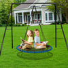 VEVOR Spider Web Saucer Swing, 40 Inch Round Swings for Kids Outdoor, 750lbs Weight Capacity Saucer Tree Swing, Stable Woven Rope Swing Seat with Tree Hanging Straps and Adjustable Multi-Strand Ropes