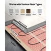 VEVOR 80 sqft Self-Adhesive Mesh Floor Heating Mat System, 120V Electric Radiant Heated Floor System, with Smart Control Thermostat & Alarm, Easy Installation for Tile, Stone, Vinyl