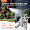 VEVOR Pressure Washer Pump, 7/8" Shaft Vertical, 3100 PSI, 2.5GPM, Replacement Power Washer Pumps Kit with 5 Nozzles, Compatible with Briggs & Stratton, Generac, Devilbiss, Troy Bilt, Honda, Craftsman
