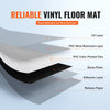 VEVOR Self Adhesive Vinyl Floor Tiles 36 x 6 inch, 36 Tiles 2.5mm Thick Peel & Stick, Light Gray Wood Grain DIY Flooring for Kitchen, Dining Room, Bedrooms & Bathrooms, Easy for Home Decor