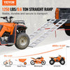 VEVOR Aluminum Ramps, 1250lbs, Straight Ramp with Treads and Load Straps, Portable Loading Ramp for Motorcycles, ATVs, Trucks, Lawn Mower, Dirt Bike, Garden Tractor, 78"L x 12"W, 2Pcs