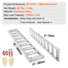 VEVOR Aluminum Ramps, 1250lbs, Straight Ramp with Treads and Load Straps, Portable Loading Ramp for Motorcycles, ATVs, Trucks, Lawn Mower, Dirt Bike, Garden Tractor, 78"L x 12"W, 2Pcs