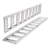 VEVOR Aluminum Ramps, 1250lbs, Straight Ramp with Treads and Load Straps, Portable Loading Ramp for Motorcycles, ATVs, Trucks, Lawn Mower, Dirt Bike, Garden Tractor, 78"L x 12"W, 2Pcs