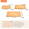 VEVOR Cutting Board, 3 Pieces, Premium Versatile Bamboo Cutting Board with Food-Grade Oil and Juice Groove,Sturdy & Durable Chopping Board with Built-in Handle, Fit for Display, Chopping & Serving