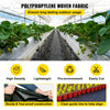 VEVOR Weed Control Fabric 6ft x 300ft - Geo Textile Fabric Heavy Duty - Woven Ground Cover for Commercial Greenhouse, Yard, Garden Barrier Cloth Blocker Mat