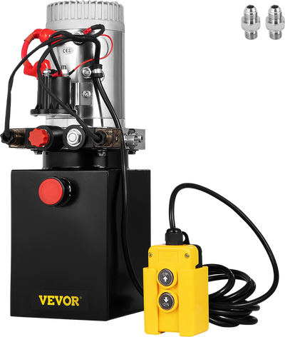 Vevor Hydraulic Pump with Steel Oil Tank 4 Quart Double Acting Power Unit New