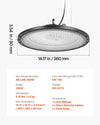 Vevor LED High Bay Lights 5000K Daylight Color 36,000 Lumens 100-277V 6 Pack New