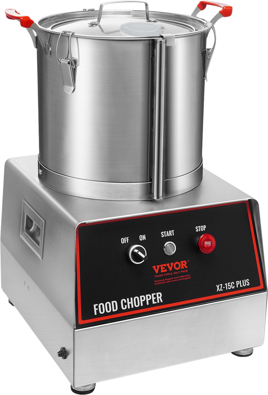 Vevor Food Processor and Vegetable Chopper 16 Quart Bowl 1400W New