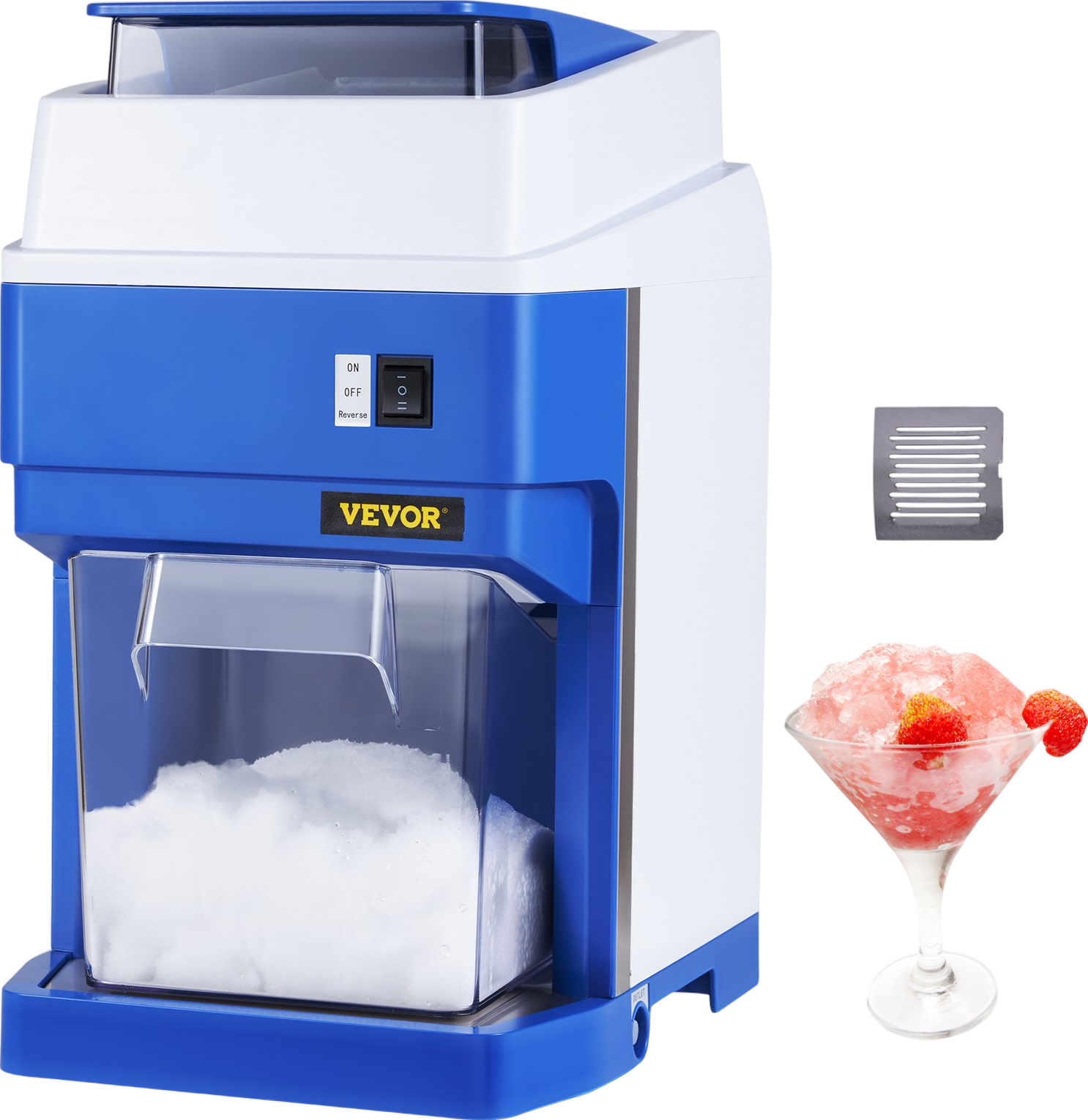 Vevor Electric Snow Cone Maker Ice Shaver Crusher 265 Lbs per Hour New
