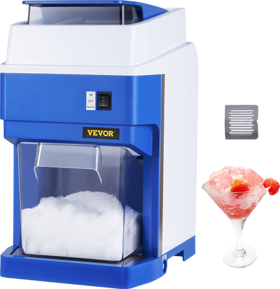 Vevor Electric Snow Cone Maker Ice Shaver Crusher 265 Lbs per Hour New