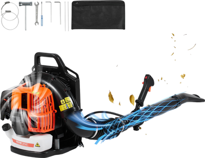 Vevor Backpack Leaf Blower 63cc 2-Cycle Gas Powered 1110 CFM New