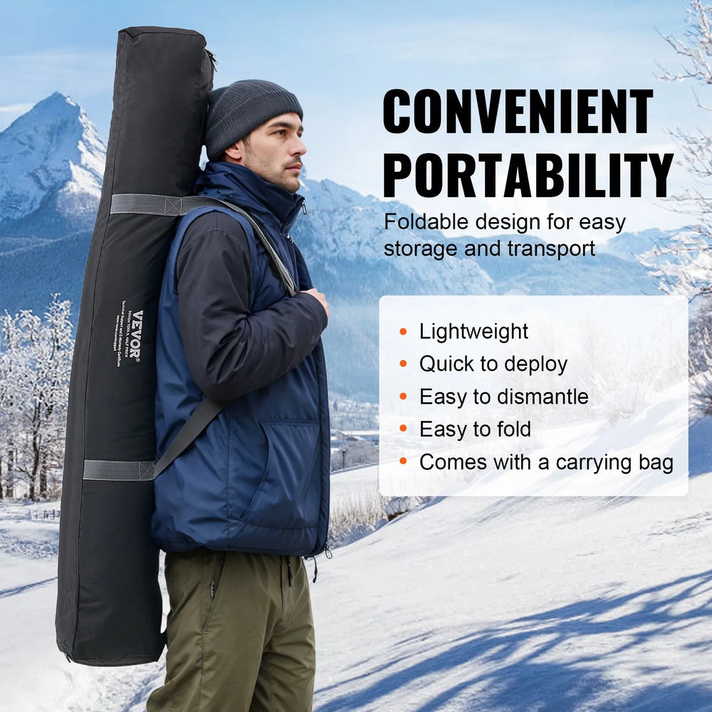 Vevor Portable Ice Shelter 6-8 Person Pop-Up Fishing Tent New