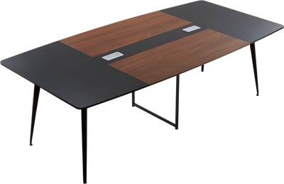 Vevor Conference Table 8 ft. Boat Shaped with Metal Legs 10 Person Capacity New