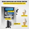 Vevor Commercial Soft Ice Cream Machine 3 Flavors 5-7 Gallons Per Hour 2200W New