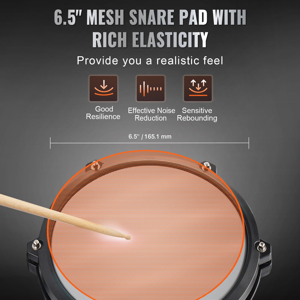 Vevor Electric Drum Kit Foldable with 4 Drums 3 Cymbals 150+ Sounds New