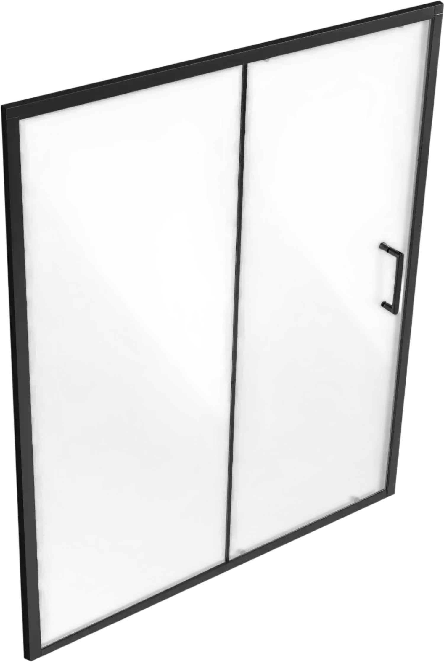 Vevor Shower Door Semi-Frameless 57.7-59W x 70H inch Sliding Tempered Glass New