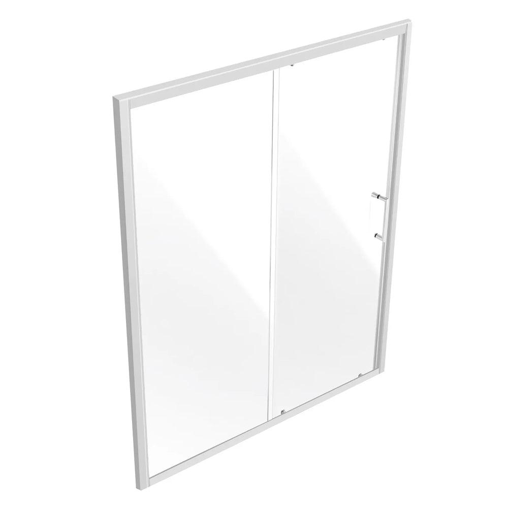Vevor Shower Door Semi-Frameless 57.7-59W x 70H inch Sliding Tempered Glass New