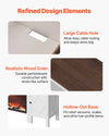 Vevor TV Stand with 60" Electric Fireplace and Storage Drawers Remote Control New