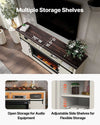 Vevor TV Stand with 36" Electric Fireplace LED Lights for TVs up to 80" New